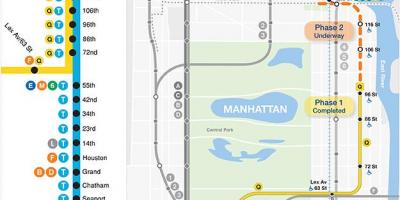 Yeni 2nd ave metro haritası