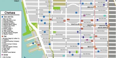 Chelsea Manhattan haritası