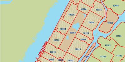 NYC posta kodu göster Manhattan