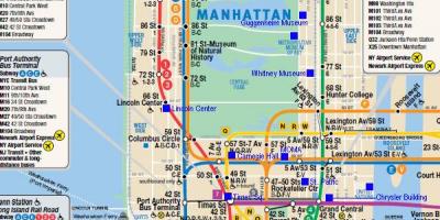 Manhattan demiryolu haritası