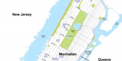 Manhattan New York haritası