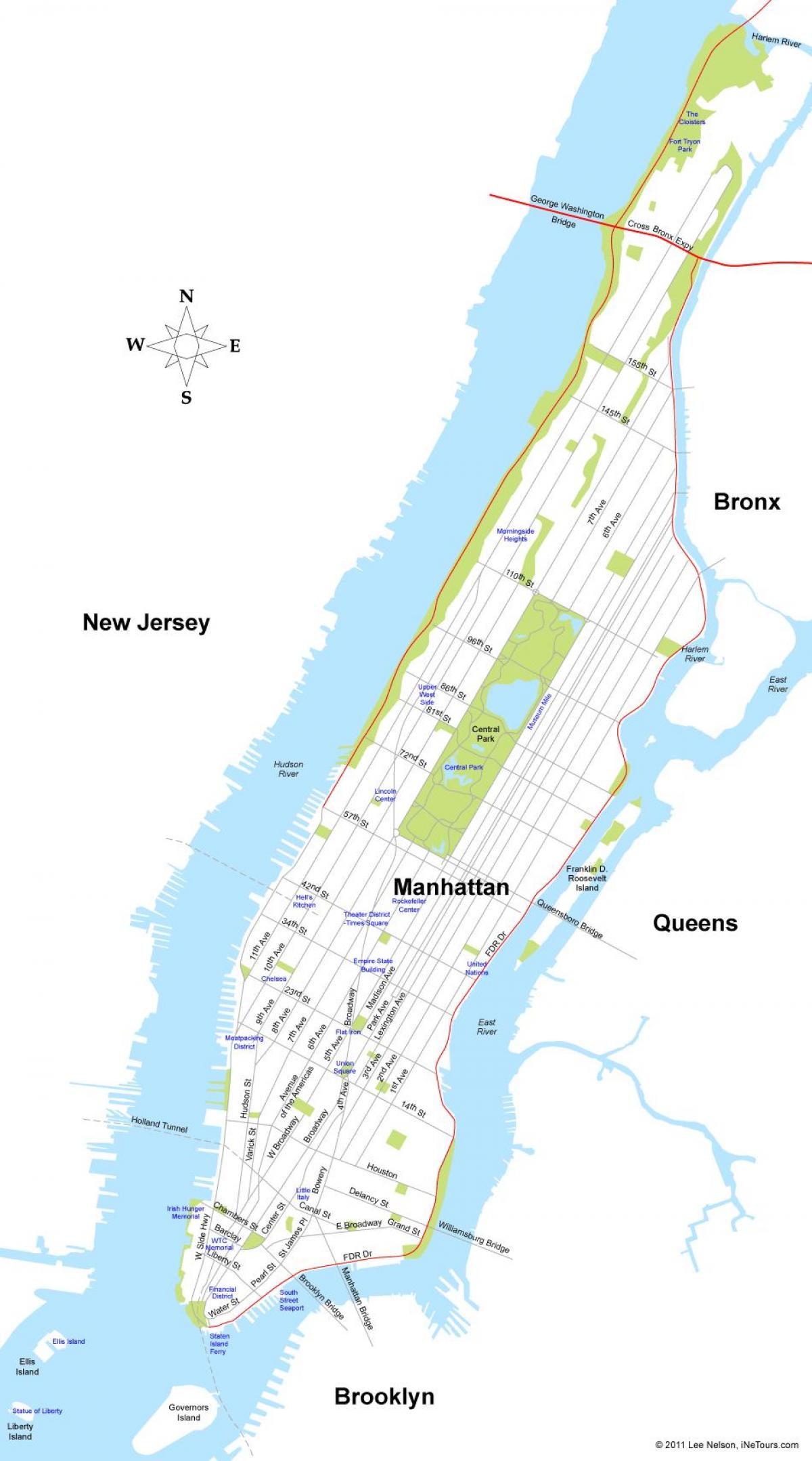 Manhattan Adası, New York Haritayı göster