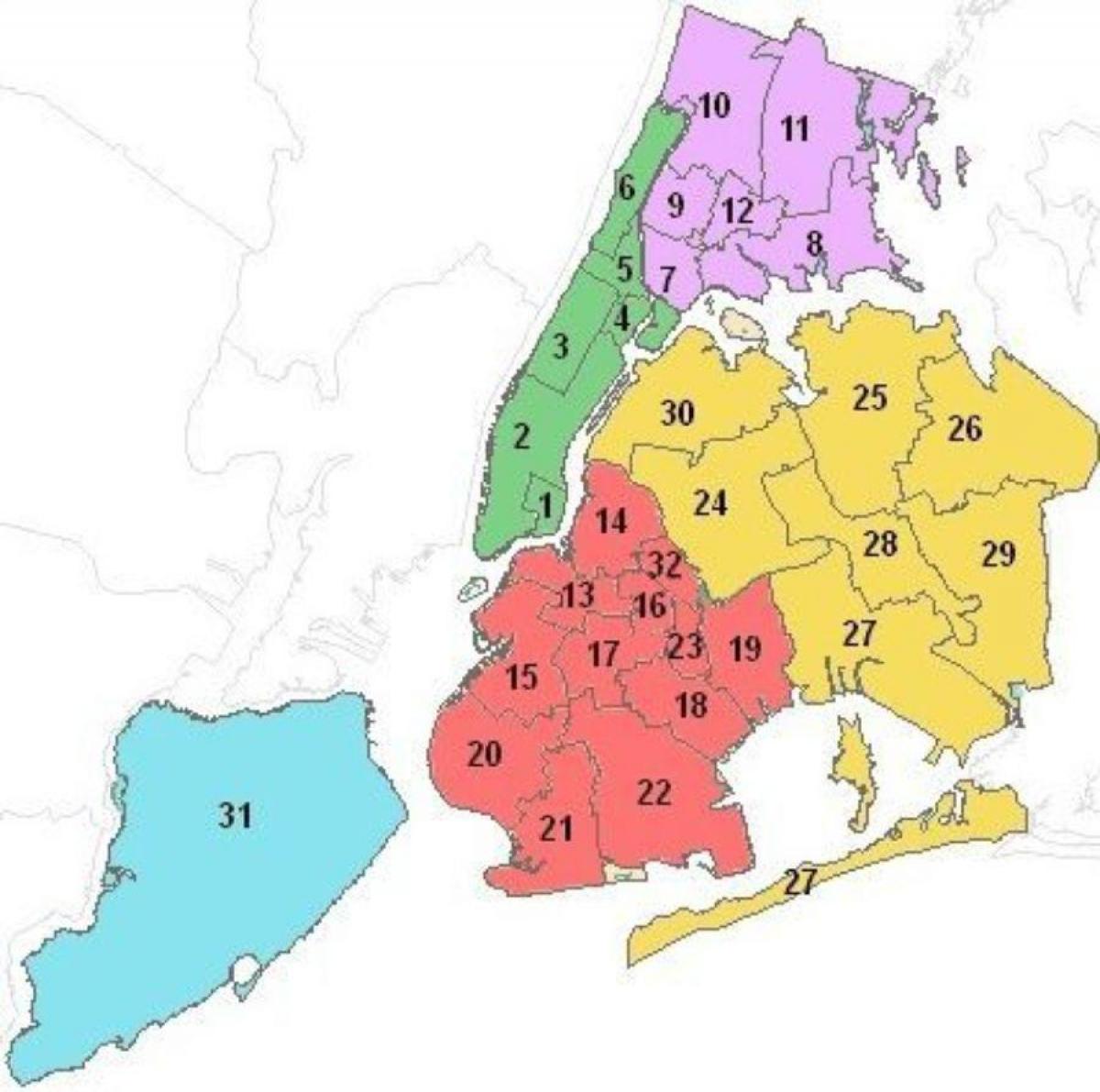 Manhattan okul bölgesi haritası