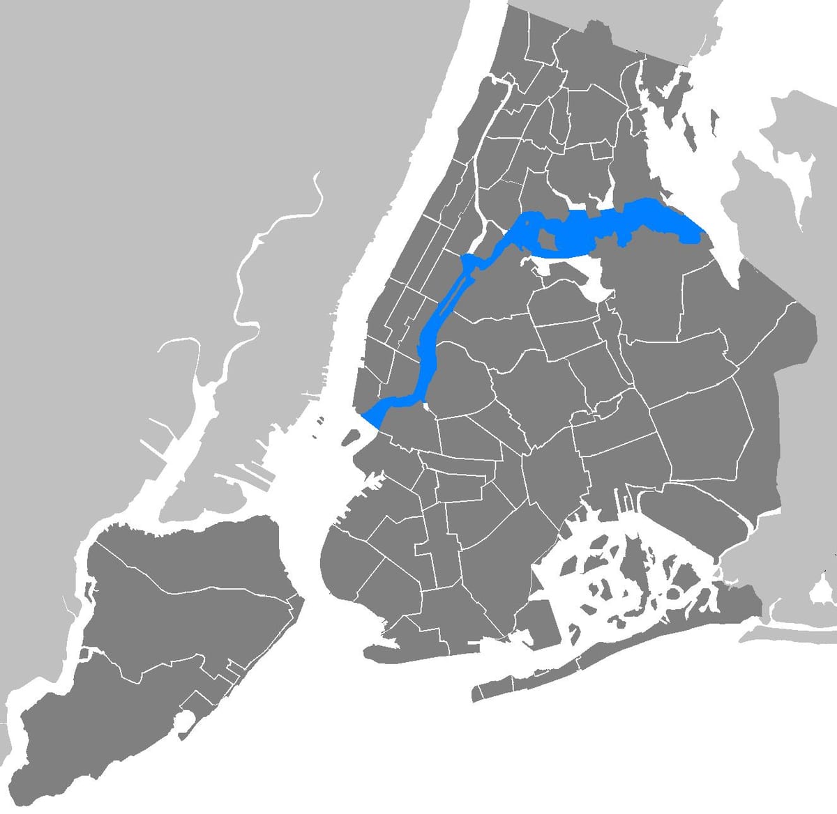 Manhattan vektör harita