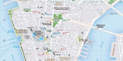 Aşağı Manhattan ny haritası