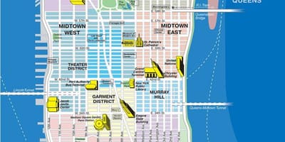 Manhattan Adası haritası