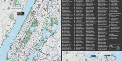 Manhattan bisiklet haritası
