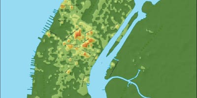 Manhattan yükseklik haritası