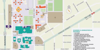 New York Üniversitesi kampüs haritası